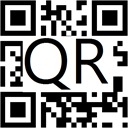 Sample QR code inserted into a template.