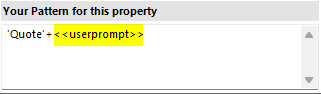 User Prompt as Field property