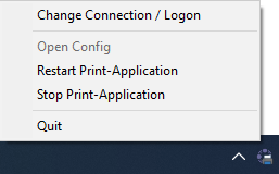 The DCP Print Application starting with your windows.