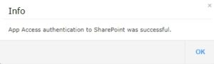 SharePoint Authentication Info
