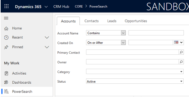 PowerSearch Plugin Core