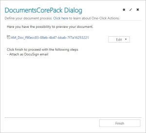 Send the document to DocuSign