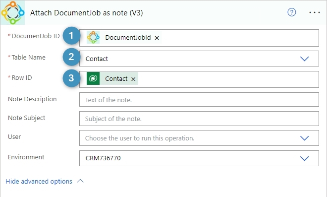 Attach DocumentJob as note