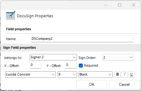 second signer properties