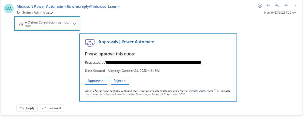 full email approval