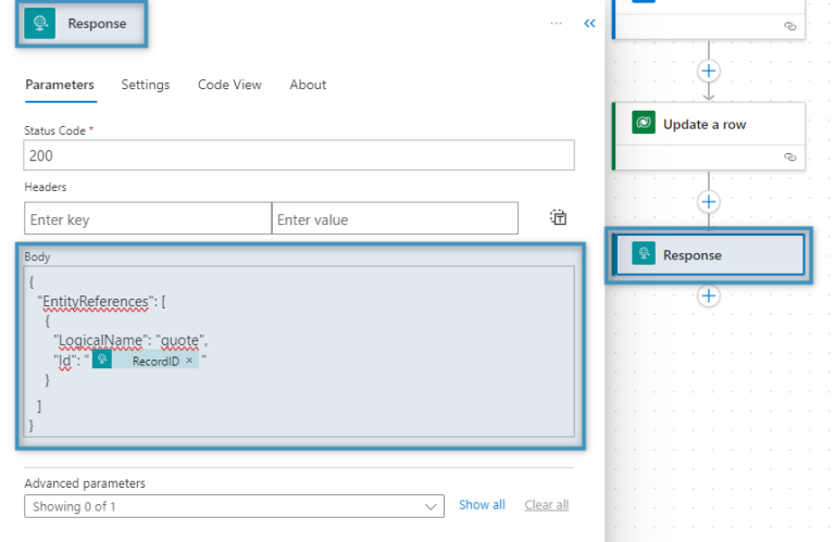 How to trigger a Microsoft Flow from dialog