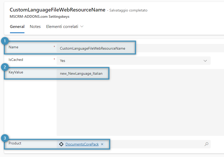 Creating a SettingsKey