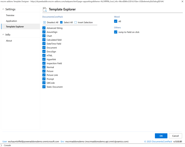 Application Settings - mscrm-addons.com KnowledgeBase