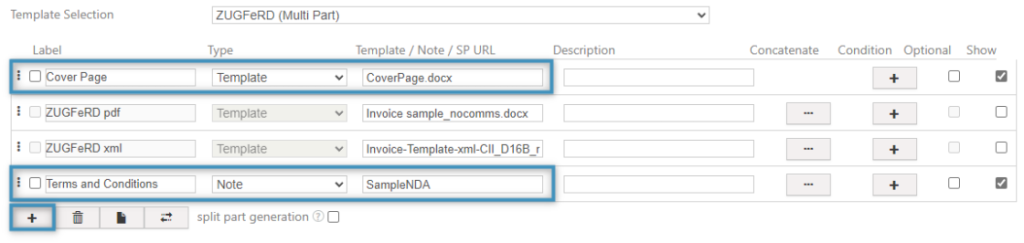 Adding other parts to the Multipart