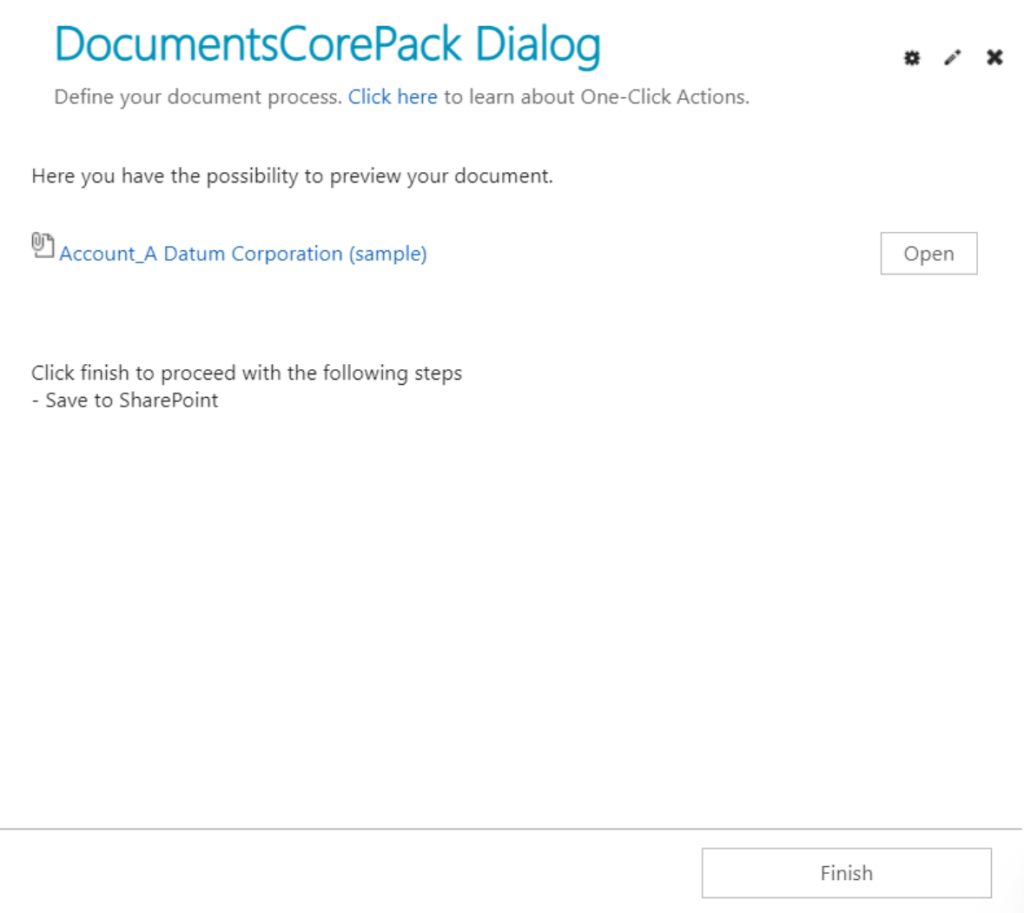 DocumentsCorePack template preview (a, b, c)