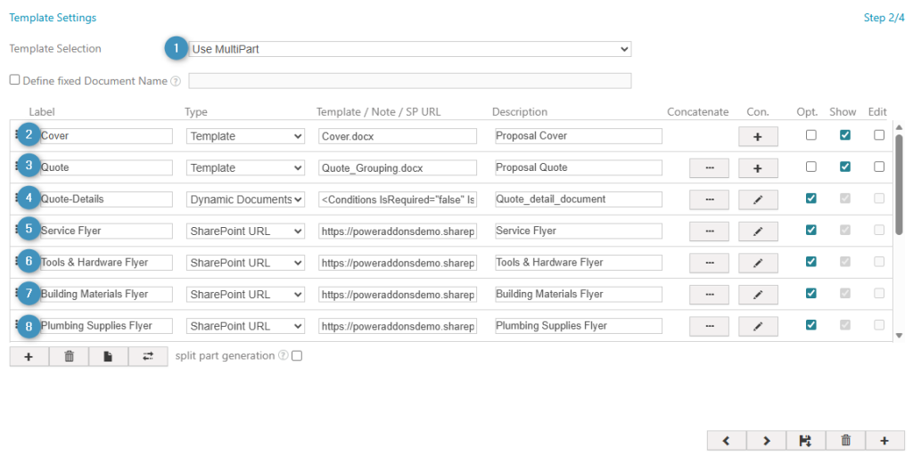 The Use MultiPart in Template Settings