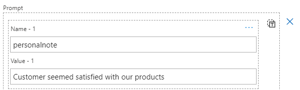 A text prompt in our action