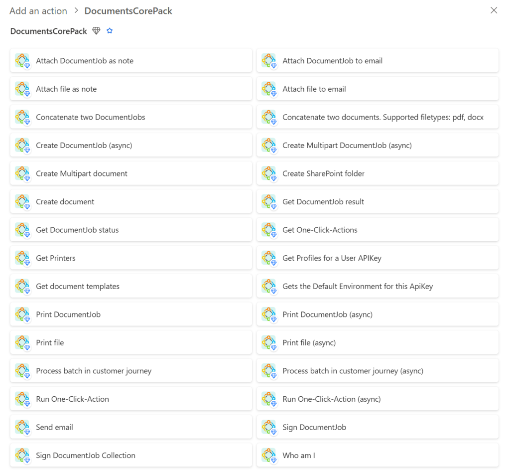 The DocumentsCorePack Premium Connector 