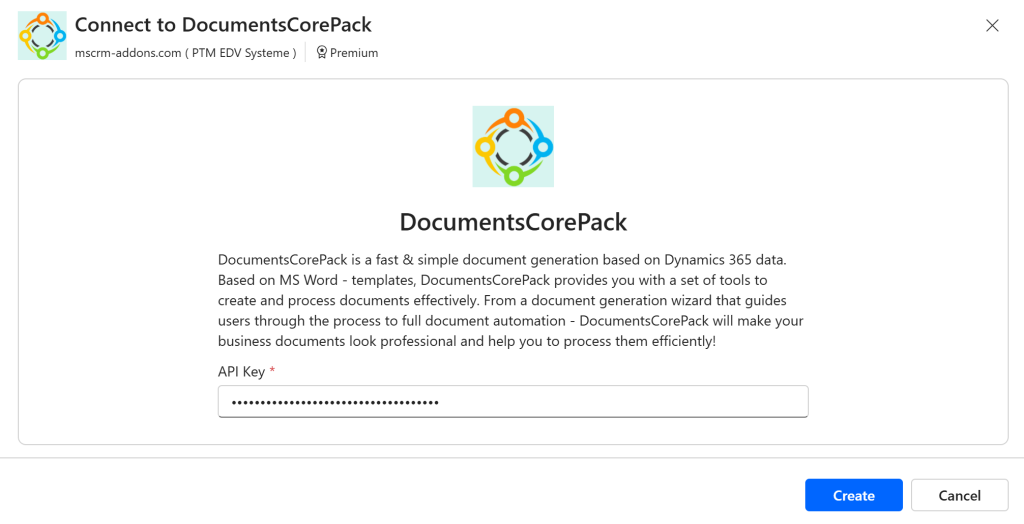 Being prompted to enter an API key