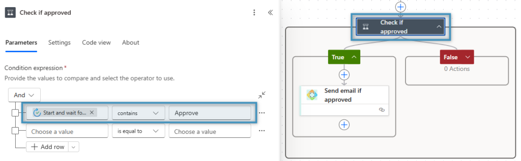 Checking the approval’s outcome 