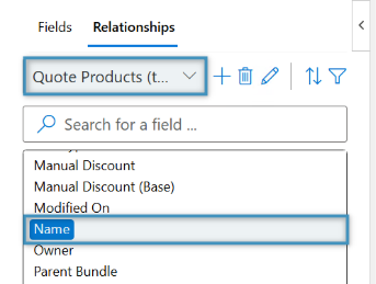 Inserting a field into the table