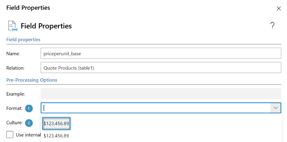 Formatting Fields via Update Control