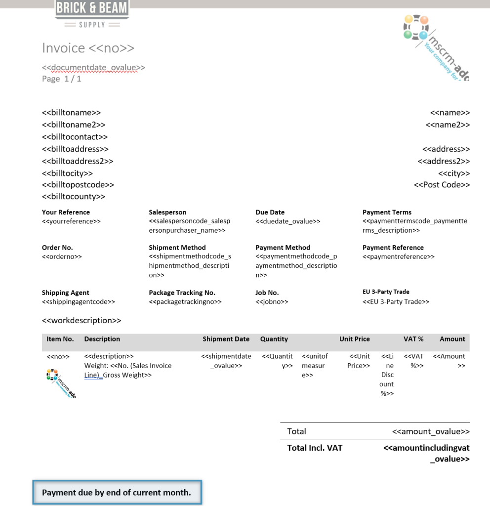 The result template with our condition highlighted