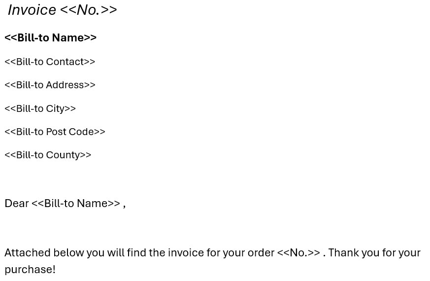 Sample template