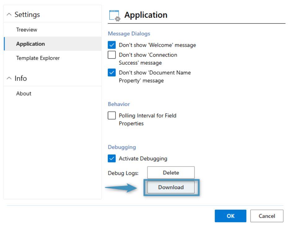 Download Debug logs